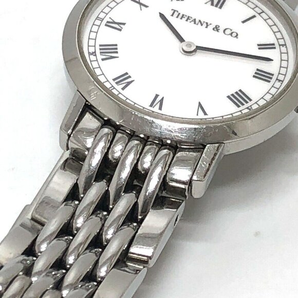 TIFFANY&Co. Ｍ1510 Classic Quartz Round 2 Hands Analog Wristwatch SS Silver main image 15